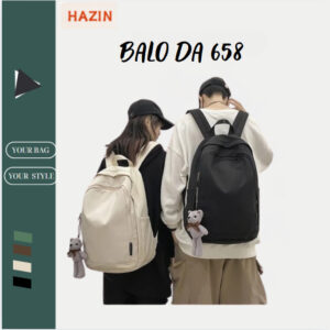 Balo đi học nam nữ balo ulzzang trơn basic nhiều ngăn đựng vừa laptop 15.6 inch