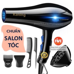(Cao Cấp) Máy sấy tóc KANING sấy 2 chiều nóng lạnh 3 chế độ nhiệt, gió mạnh chuẩn Salon sấy chống khô...
