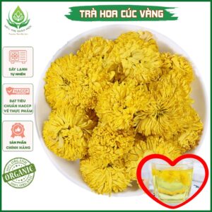 [CHÍNH HÃNG] Trà Hoa Cúc Vàng Sấy Khô Nguyên Bông Tự Nhiên Giúp Ngủ Ngon, Giảm Stress,